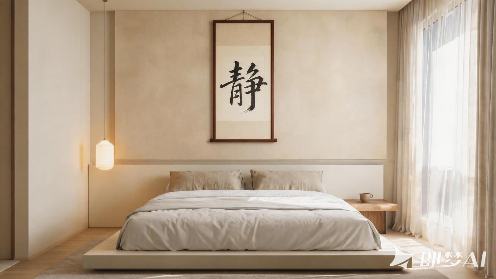 Stillness Above the Bed — Wake Up to Art, Not Your Phone
